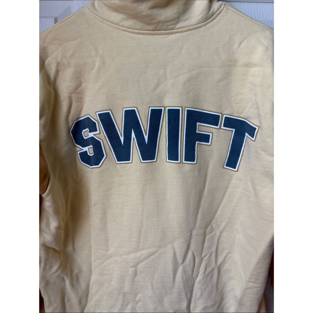 Taylor Swift folklore yellow Half-Zip Pullover Sweatshirt 1989 small  RARE HTF - Picture 5 of 5